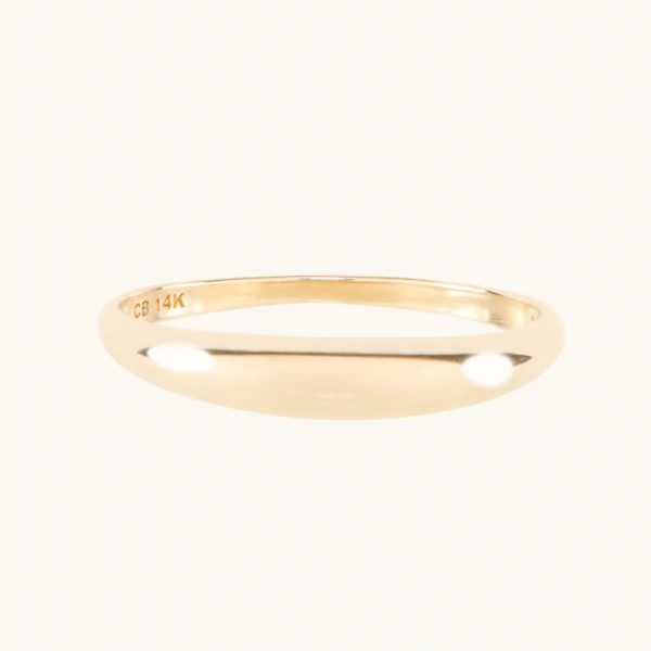 Small Gold Dome Coupe Ring