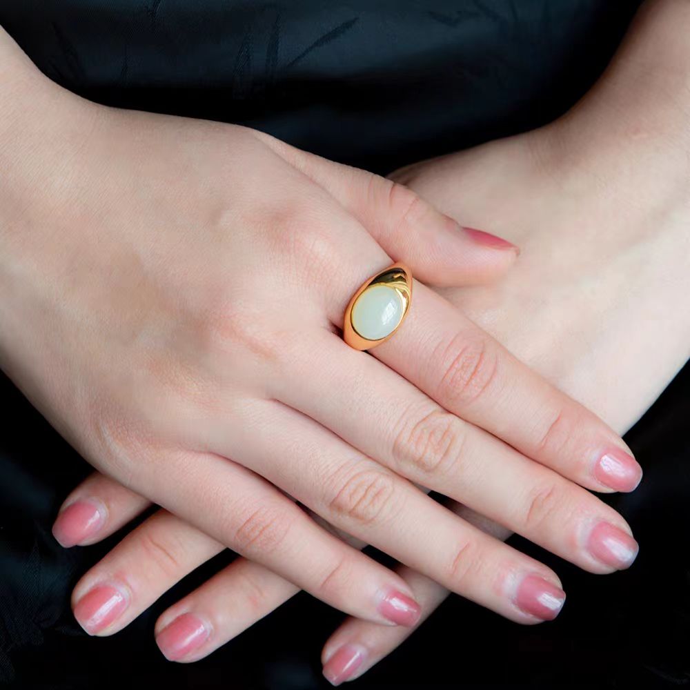 Vintage Mallard Cat's Eye Ring - Image 5