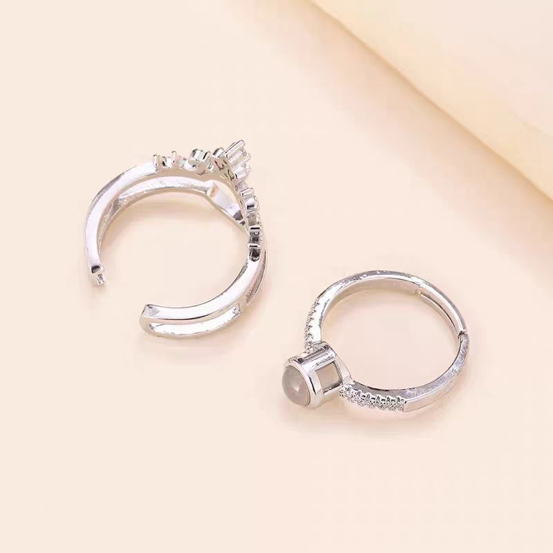 2-in-1 Sterling Silver Crown Ring
