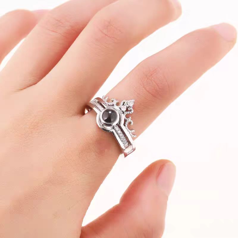 2-in-1 Sterling Silver Crown Ring - Image 2