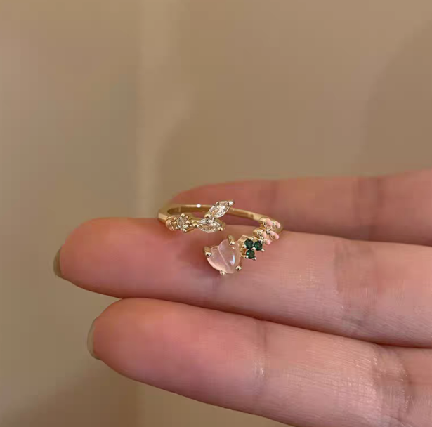 Colorful Zircon Open Ring - Image 3